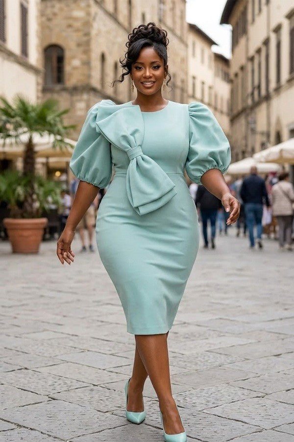 Med Bow Dress
